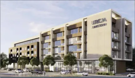  ?? IMAGE COURTESY OF TDG ARCHITECTS ?? A rendering of Utica Junction in Roseville.