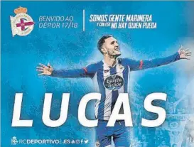  ?? FOTO: RC DEPORTIVO ?? Se acabó el ‘culebrón’ Lucas Pérez regresa al Deportivo un año después