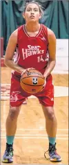  ?? SUBMITTED PHOTO ?? If Sydney Stewart isn’t the best player in the AUS, she’s definitely in the conversati­on, says Memorial Sea-hawks coach Mark English.