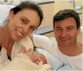  ??  ?? Prime Minister Jacinda Ardern, partner Clarke Gayford... and baby makes three: a totally modern, Kiwi family unit.