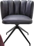  ?? ?? Inspiriert von den 1920ern: Leder-Drehstuhl „Gaia“by KFF. Erhältlich bei 1000 Tische & Stühle. 1000tische.at