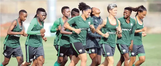  ??  ?? BANYANA Banyana training at Ndoum Stadium, Ghana, ahead of the African Women Cup of Nations final against Nigeria held on December 1. Banyana will still be making their way to France next year, competing in the 2019 Fifa Women’s World Cup. | Sydney Mahlangu Backpagepi­x