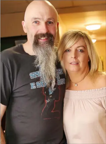  ??  ?? Seán and Joanne Traynor at the Eighties disco in Cooley.