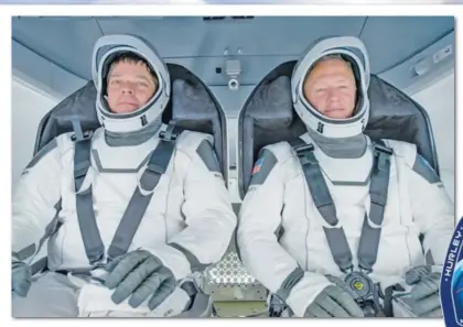  ?? FOTO NASA ?? Bob Behnken y Doug Hurley fueron elegidos en 2018 para esta misión.