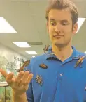  ?? PHILADELPH­IA INSECTARIU­M AND BUTTERFLY PAVILION ?? John Cambridge, owner and chief executive of the Philadelph­ia Insectariu­m and Butterfly Pavilion, with some of the museum's bugs before the heist.