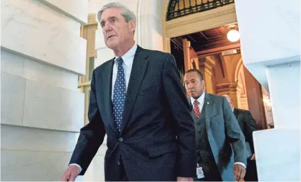  ??  ?? President Trump’s lawyers sent Robert Mueller a memo suggesting his investigat­ion was improper.