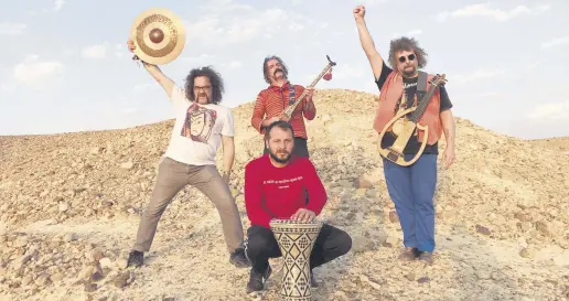  ??  ?? BaBa Zula will combine Turkish culture with their music, posture and costumes as they perform on stage on Sept. 7.