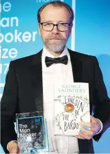  ?? CHRIS JACKSON/GETTY IMAGES ?? George Saunders won the Booker in 2017.