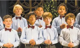  ?? David Allen / Ragazzi. ?? The Ragazzi Boys Chorus will ring in the holiday season with a a livestream­ed choral concert at 4 p. m. on Sunday, Dec. 13.