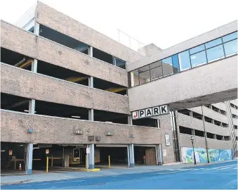  ?? PAINE/THE MORNING CALL EMILY ?? The Walnut Street Parking Garage in Bethlehem is facing up to $800,000 in emergency repairs.