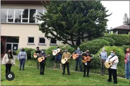  ?? COURTESY OF HSU ?? Pictured are members of Mariachi de Humboldt on the HSU campus.