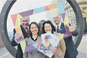  ??  ?? The official launch of Sunderland’s City of Culture bid, with, from left, Paul Callaghan, Rebecca Ball, Shirley Atkinson and Coun Paul Watson.