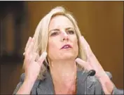  ?? Alex Brandon Associated Press ?? “THOSE SEEKING to immigrate to the United States must show they can support themselves,” Homeland Security Secretary Kirstjen Nielsen said.