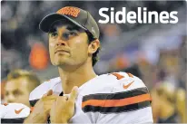  ??  ?? Brock Osweiler is returning to Denver as the Broncos’ backup quarterbac­k. The Broncos agreed to terms with Peyton Manning’s former apprentice Saturday on a oneyear deal after he was cut by the Browns. Provided he passes his physical Monday, Osweiler...