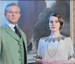  ?? ?? Michelle with Hugh Bonneville as the Earl of Grantham