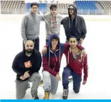  ??  ?? KUWAIT: Members of the Kuwaiti speed skating team. — KUNA