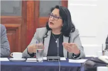  ?? / C. DIPUTADOS ?? Dorothy Pérez en la Comisión Investigad­ora.
