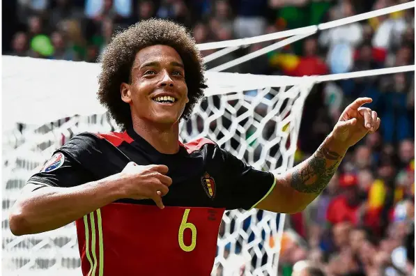  ?? 2017. — AFP ?? Looking for a breakthrou­gh: Belgium midfielder Axel Witsel moved to the Chinese Super League side Tianjin Quanjian from Zenit St Petersburg in January