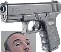  ??  ?? Steven McCardle and a Glock