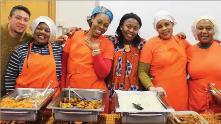  ??  ?? Cooks from the Sligo Global Kitchen who served up delicious food at the event to celebrate the PPN volunteers of Sligo held in the Council chambers at Riverside.