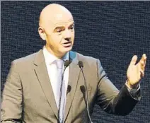  ?? FOTO: EFE ?? Infantino es el líder del apasionant­e proyecto