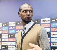  ?? FOTO: MANEL MONTILLA ?? Eric Abidal, en una imagen reciente con el Barça