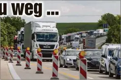  ?? ?? Waren Staus im Bereich der A 14-Baustelle bei Döbeln im Mai noch an der Tagesordnu­ng, kommen Verkehrste­ilnehmer seit Monatsbegi­nn an der Stelle wesentlich besser durch.