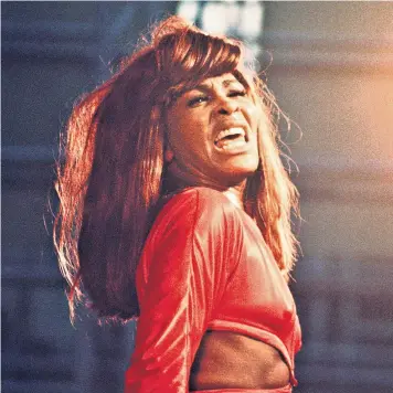  ?? ?? Tina Turner in Central Park, 1969: she overcame numerous setbacks to carve out a decades-long career in the music business