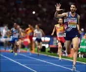  ?? (Photo AFP) ?? titre européen pour Mahiedine Mekhissi, le Français décroche l’or sur le  m steeple !