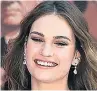  ??  ?? STAR ROLE Lily James