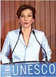  ??  ?? SPUTNIK Audrey Azoulay substitui Irina Bokova na UNESCO