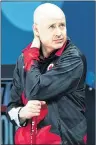  ?? THE CANADIAN PRESS/NATHAN DENETTE ?? Canada skip Kevin Koe reacts after a loss in the men’s semifinal curling action against the USA at the 2018 Winter Olympics in Gangneung, South Korea, Thursday.