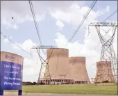  ?? PICTURE: NADINE HUTTON/BLOOMBERG ?? Eskom’s Kendal power station in Delmas, Mpumalanga.