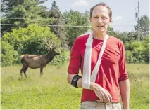  ?? PHOTOS: BRUCE DEACHMAN, OTTAWA CITIZEN ?? Displaced New Zealander and Ottawa elk farmer Tom Van Egan wonders if a little more adversity might benefit the Canadian character.