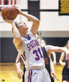  ?? APRIL GAMIZ/MORNING CALL FILE PHOTO ?? Southern Lehigh's Ellie Cassel recently reached the 1,000-point milestone in her career. A senior, she has never missed a game in her four-year career.