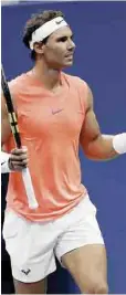  ??  ?? Rafael Nadal se empleó a fondo para llevarse la victoria.