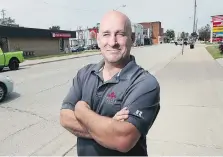  ?? DAN JANISSE ?? Local businessma­n Rob Shepley, shown in downtown Essex on Monday, is one of several people who have decided to run for mayor.