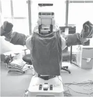  ?? Foto: vía Alexis Block ?? El HuggieBot 1.0, un robot utilizado en la investigac­ión sobre abrazos./