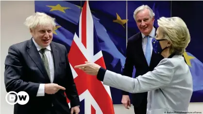  ??  ?? Boris Johnson y Ursula von der Leyen, durante su encuentro del pasado 9 de diciembre en Bruselas.