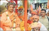  ?? PTI FILE ?? Yogi Adityanath has been leading the ‘shobha yatra’ since he was appointed Gorakhnath Temple’s mahant in 2014.