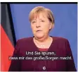  ?? SCREENSHOT: BUNDESREGI­ERUNG / RP ?? Angela Merkel forderte die Bürger in ihrem Podcast auf, sich impfen zu lassen.