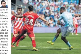  ??  ?? GOLAZO. Boufal liquidó el partido con un sensaciona­l tanto.