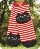  ?? ?? Don’t put off sock shopping any longer, because we’ve found the perfect pair! The Cat’s Meow striped socks will make your feet cozy and happy with their cute little cat faces. A great gift idea as well, they come in six fun colours. $7, Triple-T-Studios.com