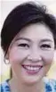  ??  ?? Yingluck Shinawatra