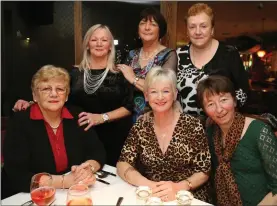  ??  ?? Mary Ryan, Joss Noonan, Bríd Foley, Ina Relihan, Noreen Walshe, and Kathy O’ Neill, Castletown­roche, savouring the atmosphere at The Gallery in Mallow.