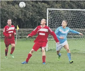  ??  ?? Park midfielder Andrews keeps his eye on the ball