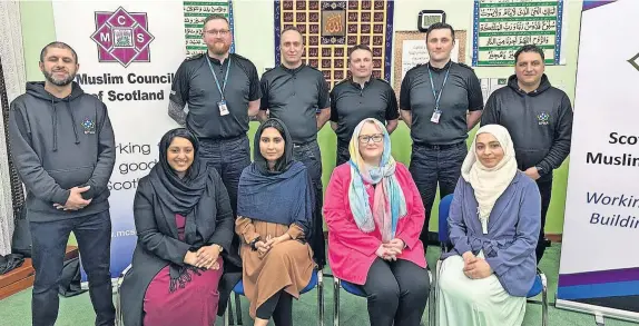  ?? ?? Community Christina Mckelvie MSP joined police officers and members of the Muslim community at the Iftar