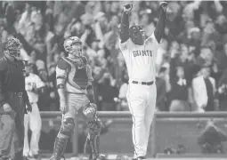  ?? AP FILE ?? Home run king and seven-time NL MVP Barry Bonds, above, and seven-time Cy Young Award winner Roger Clemens, right, both tainted by allegation­s of steroids use, were rejected entry into the Baseball Hall of Fame in their 10th and final year on the writers’ ballot. They will be considered again next year by the Today’s Game era committee. Slugger David Oritz, below, made the Hall in his first year of eligibilit­y.