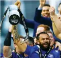  ??  ?? Champs: Leinster celebrate winning the 2018 final