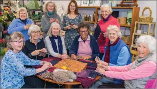  ?? ?? A group of knitters from North Berwick are attempting to ‘fix’ the damage to the town’s harbour wall by knitting a banner to cover it. Image: Gordon Bell